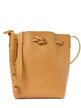 Mansur Gavriel Calfskin Mini Bucket Bag Sun
